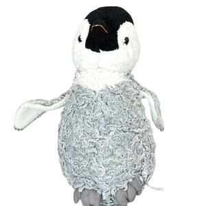 Miyoni Aurora Penguin Plush 11" Baby Emperor Penguin Stuffed Animal Bean Bottom